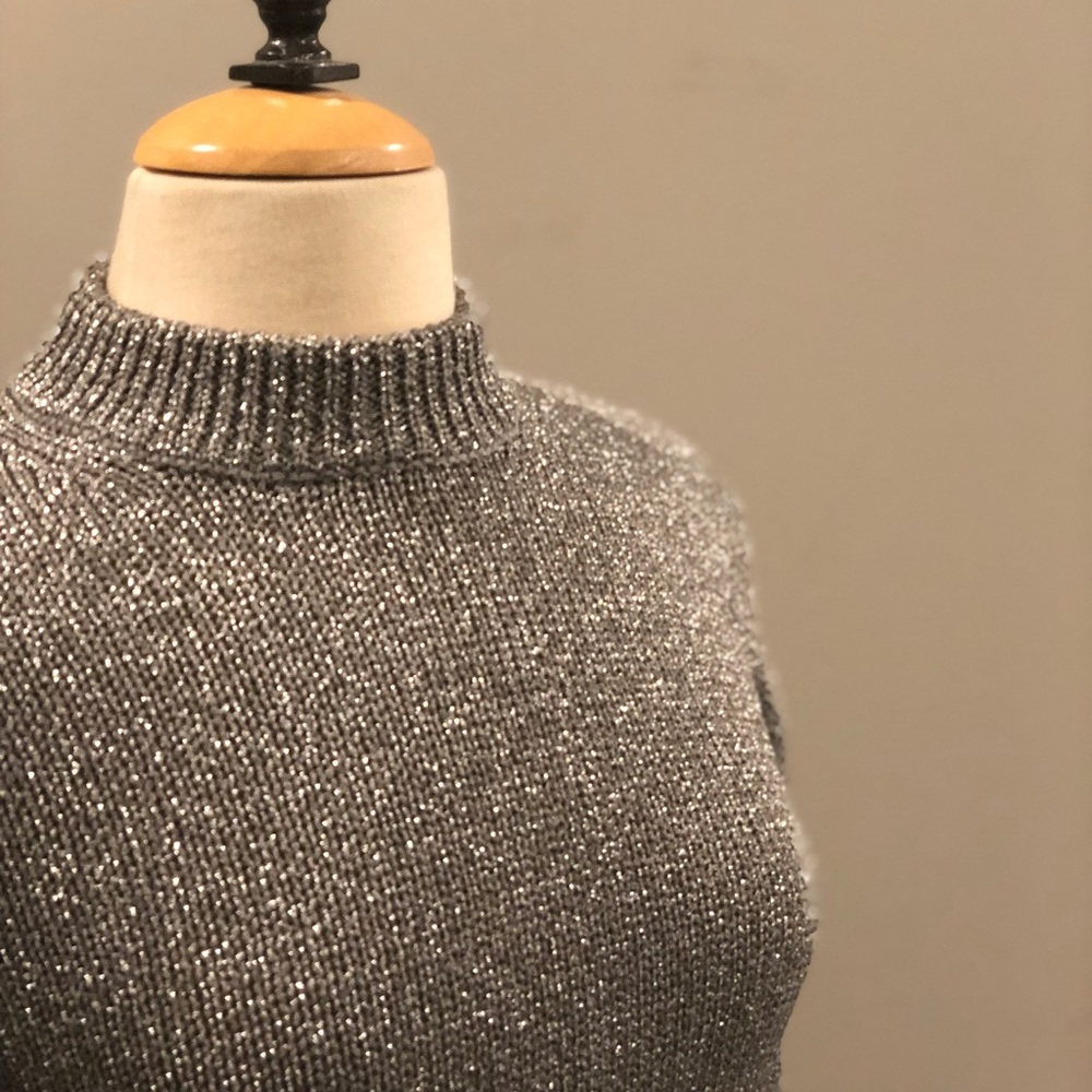 Cheap Monday Silver Extra Long Sleeve Sweater